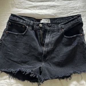 Abercrombie High-Rise Mom Shorts